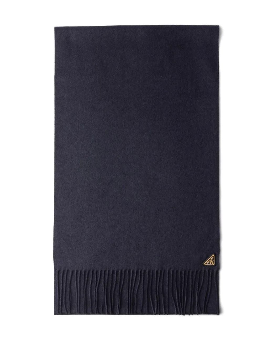 Sciarpa Con Logo A Triangolo di Prada in Blue