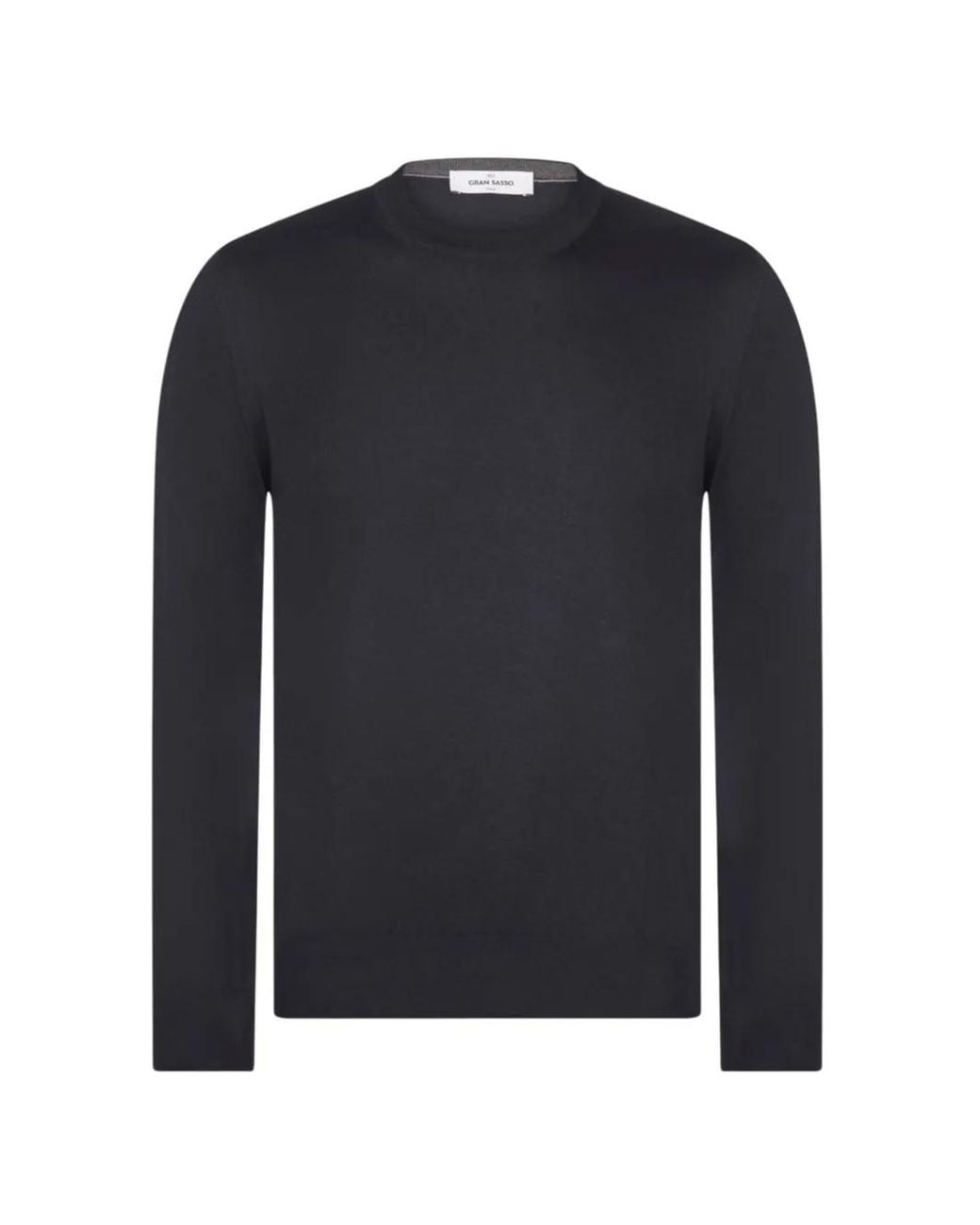Gran Sasso Blue Crew-Neck Long-Sleeve Sweater for men