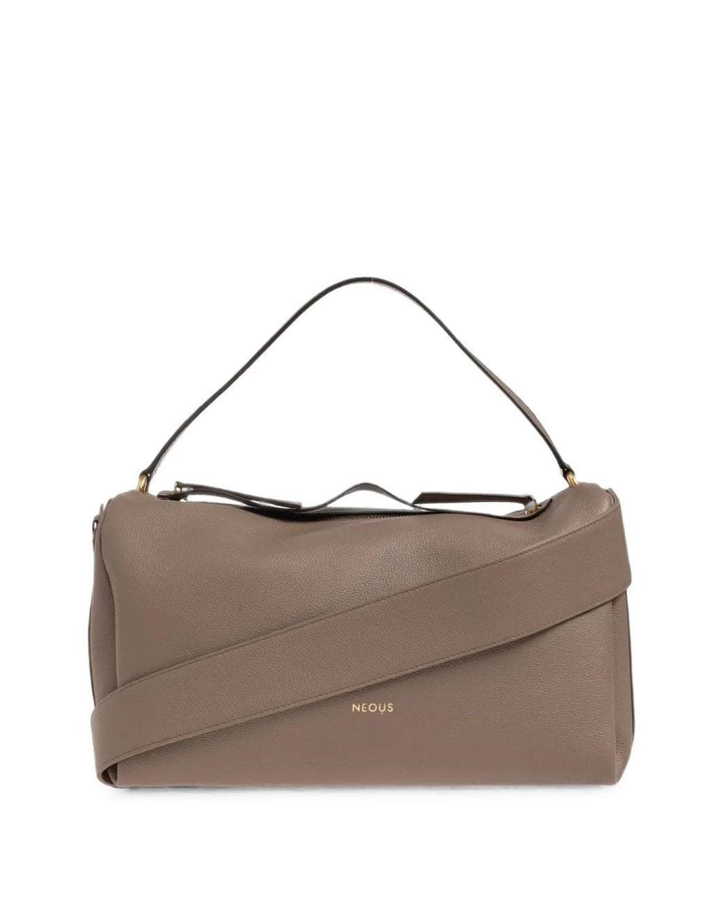 Neous Brown Scorpius Leather Shoulder Bag