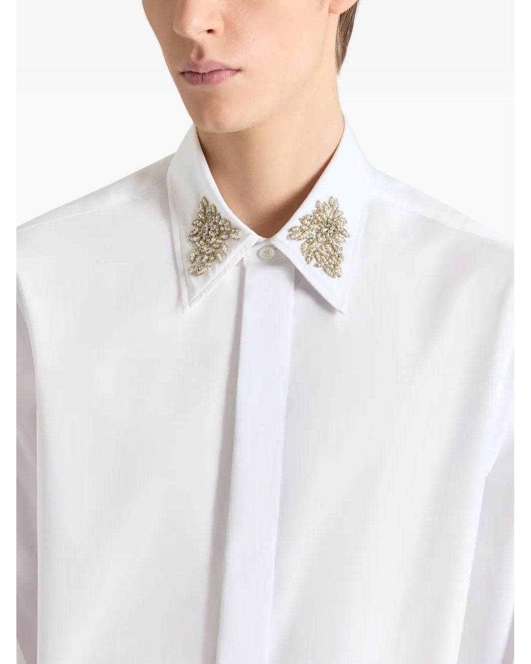 Givenchy White Slim Shirt for men