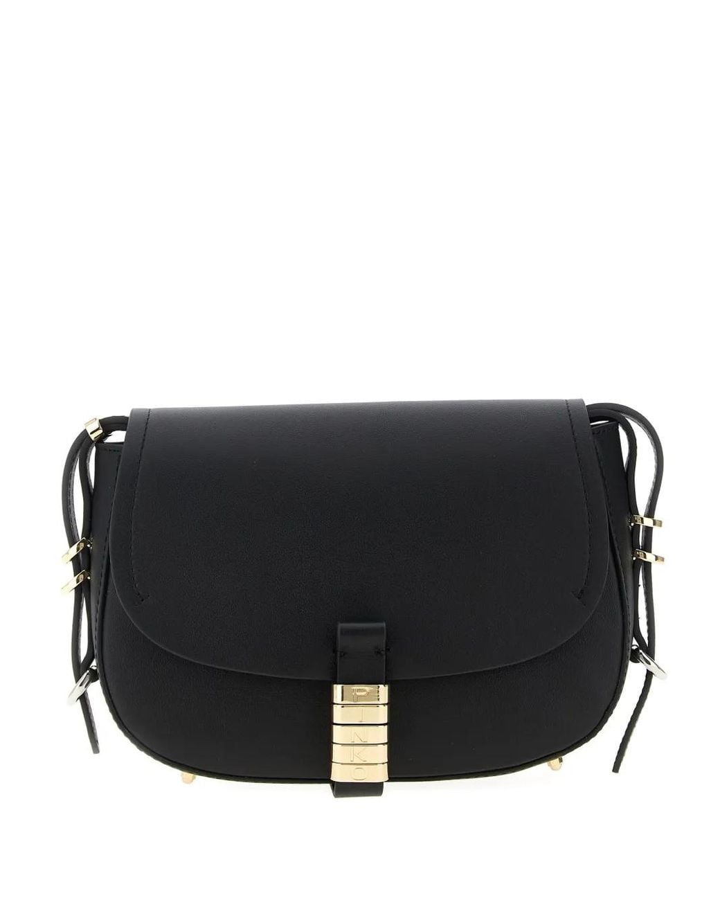 Pinko Black Leather Cross Body Bag