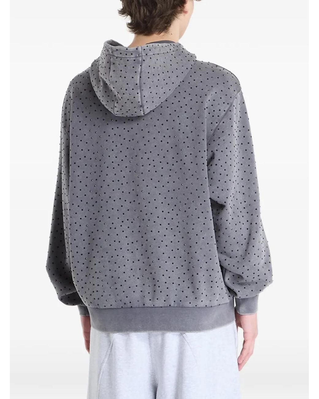 RIPNDIP Gray Ripngems Zip-Up Hoodie for men