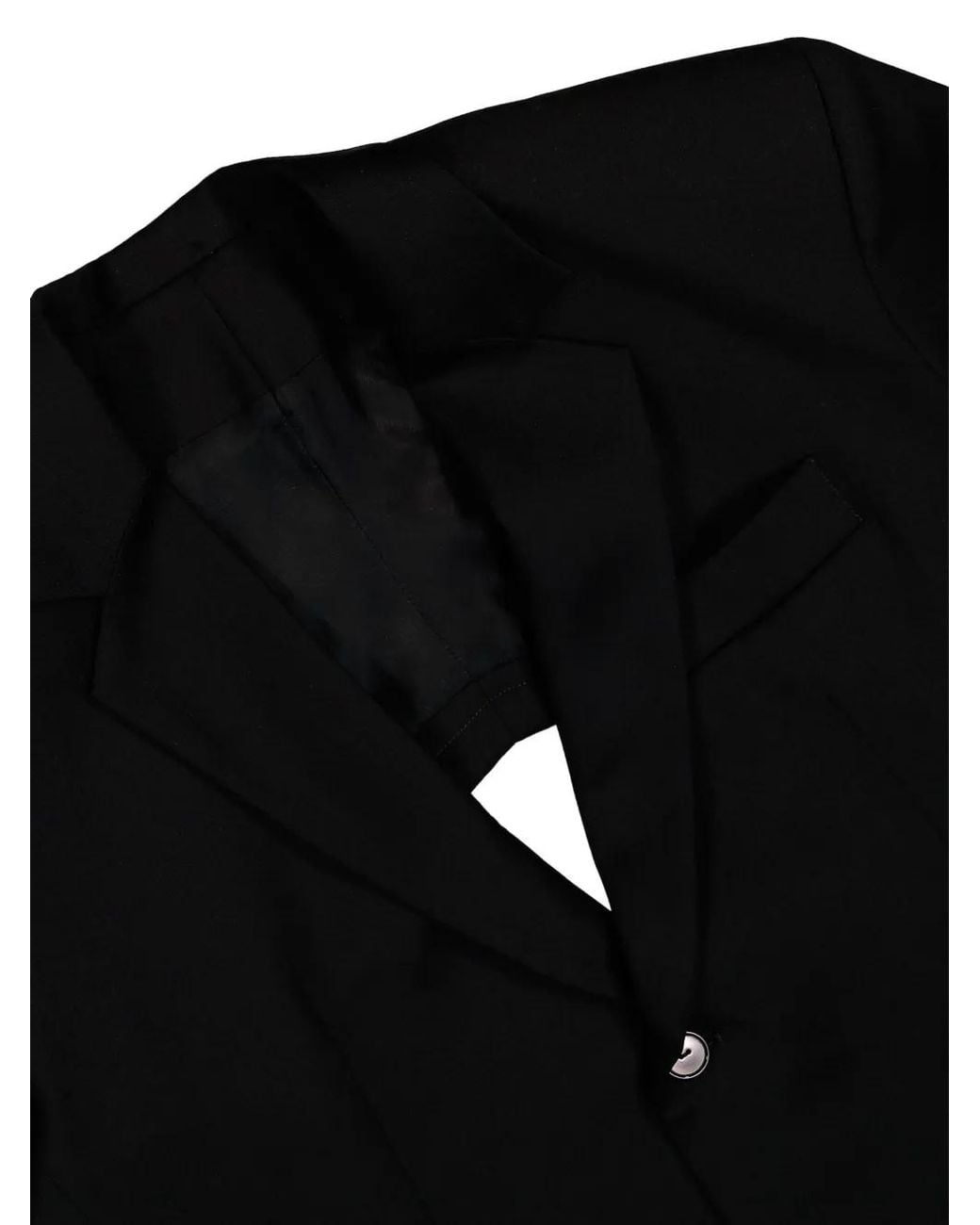 PROTOTYPES Black Backless Blazer for men
