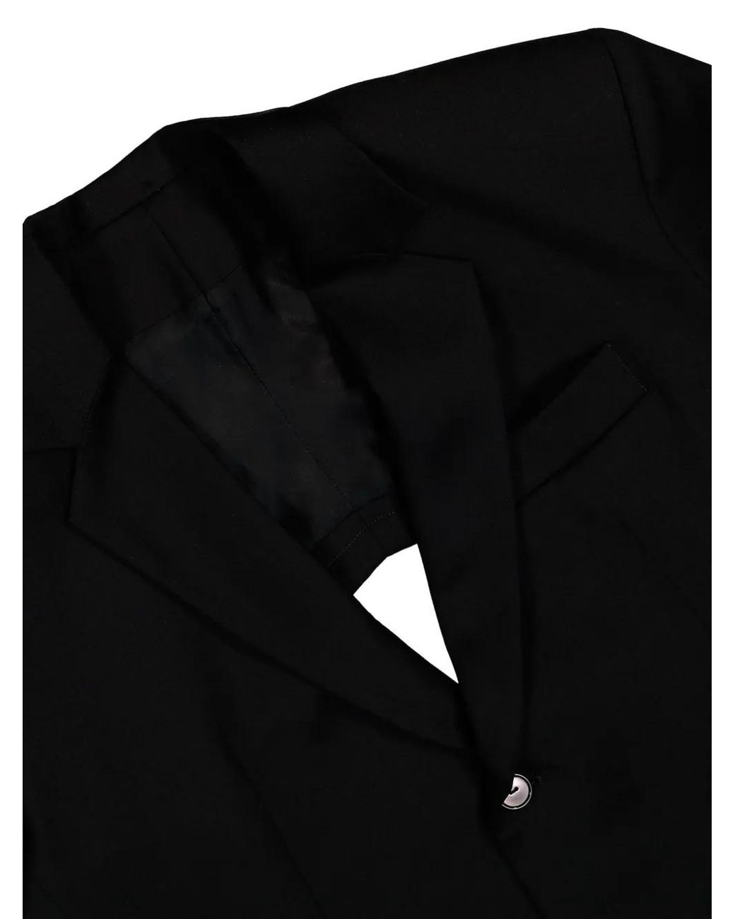 PROTOTYPES Black Backless Blazer for men