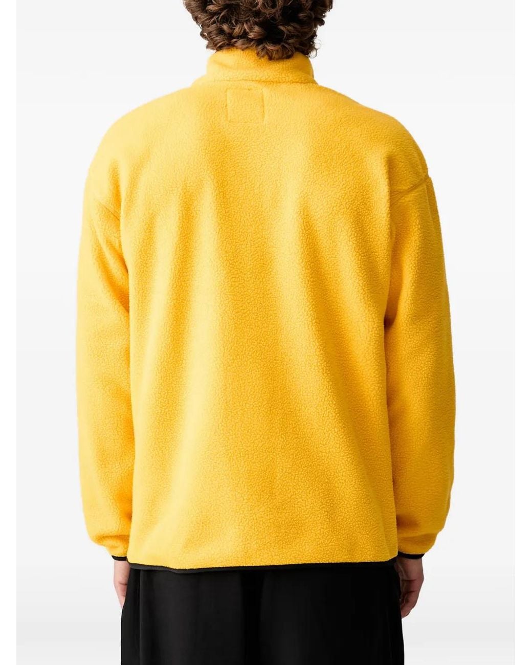 Columbia Yellow Helvetia Fleece Logo-Patch Sweater for men