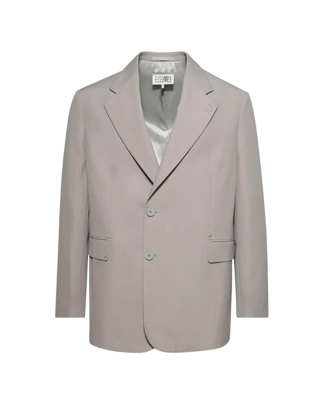 MM6 by Maison Margiela Gray Single-Breasted Blazer for men