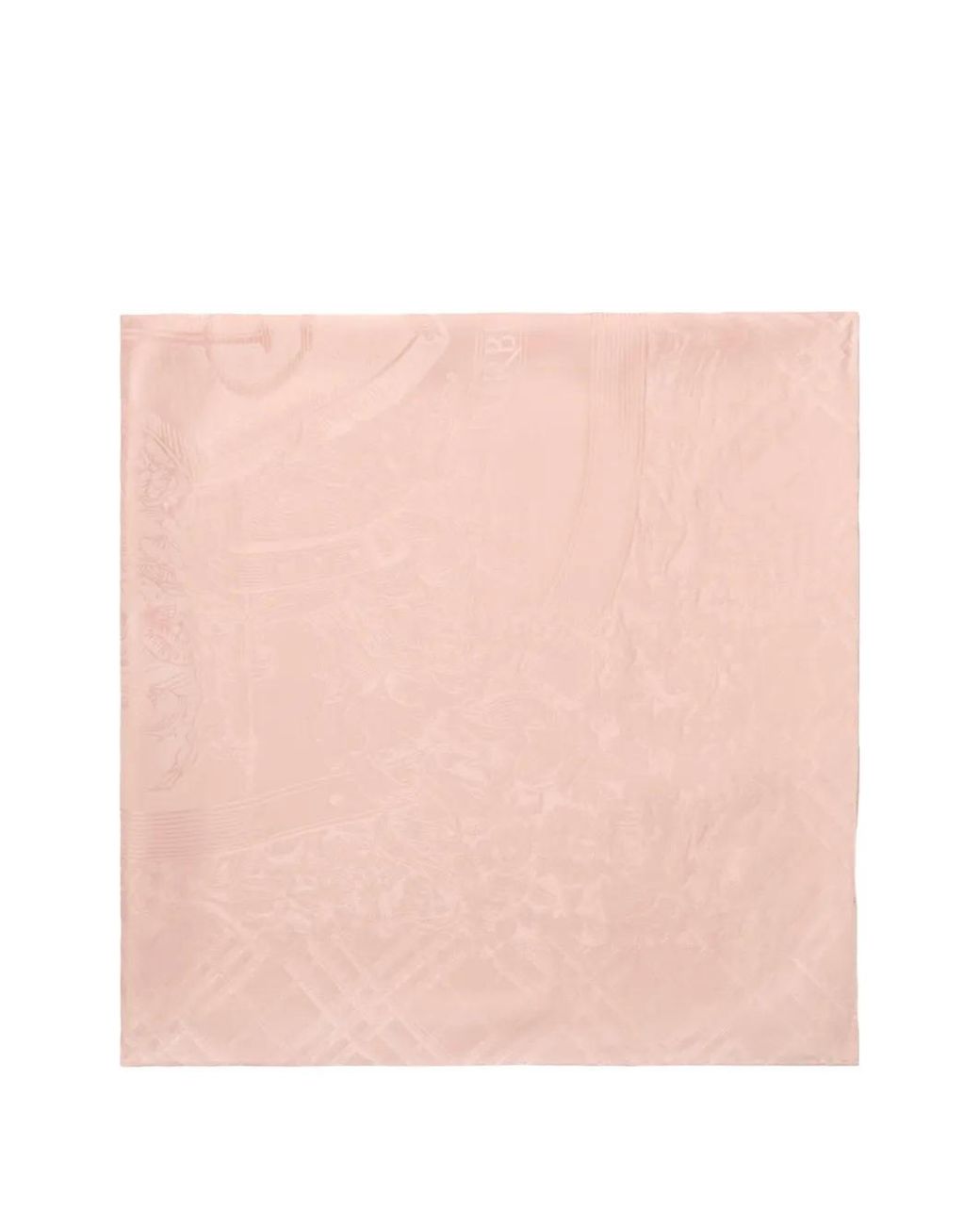 Burberry Pink Foulard En Soie Floral Crest