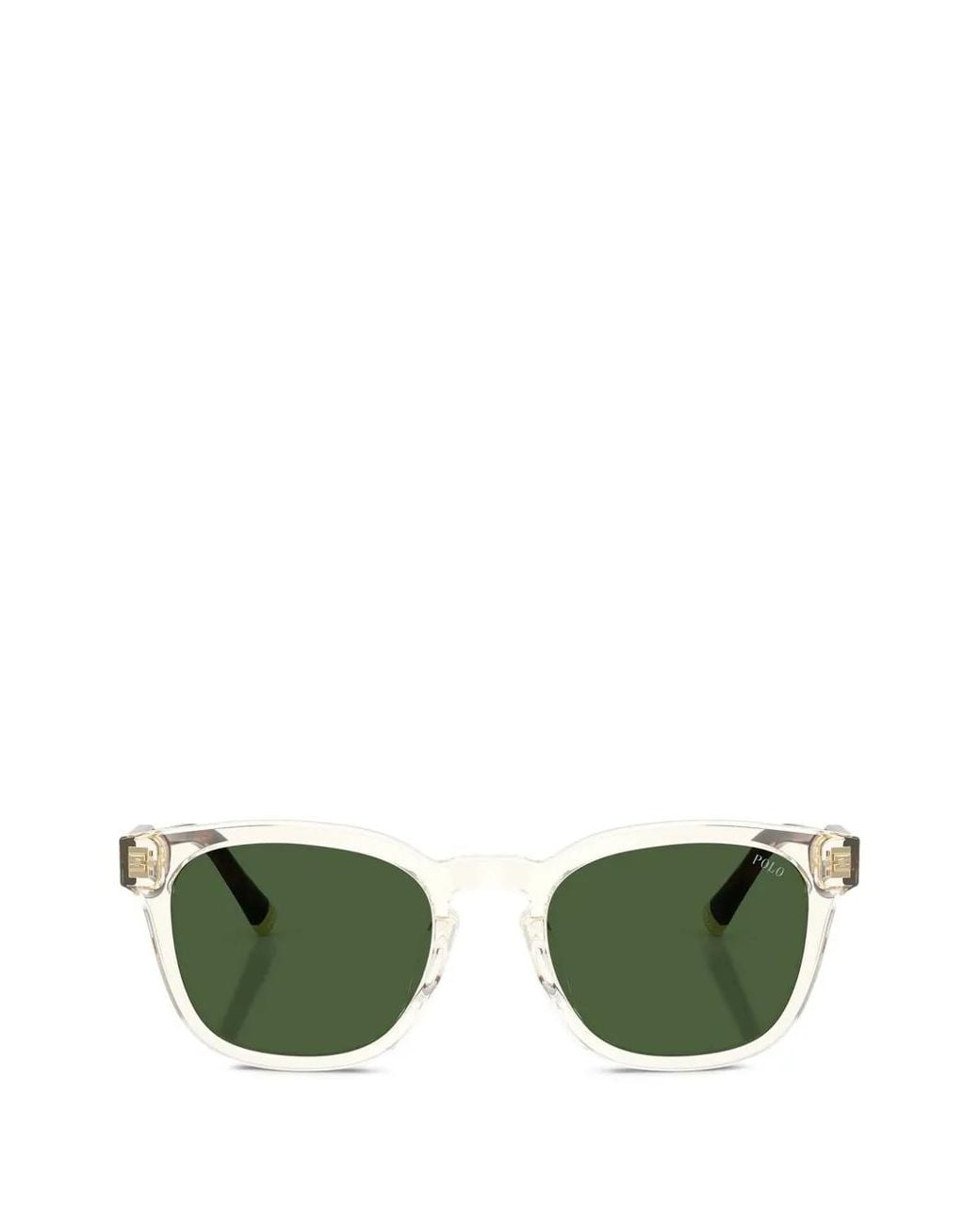 Polo Ralph Lauren Green Square-Frame Sunglasses for men