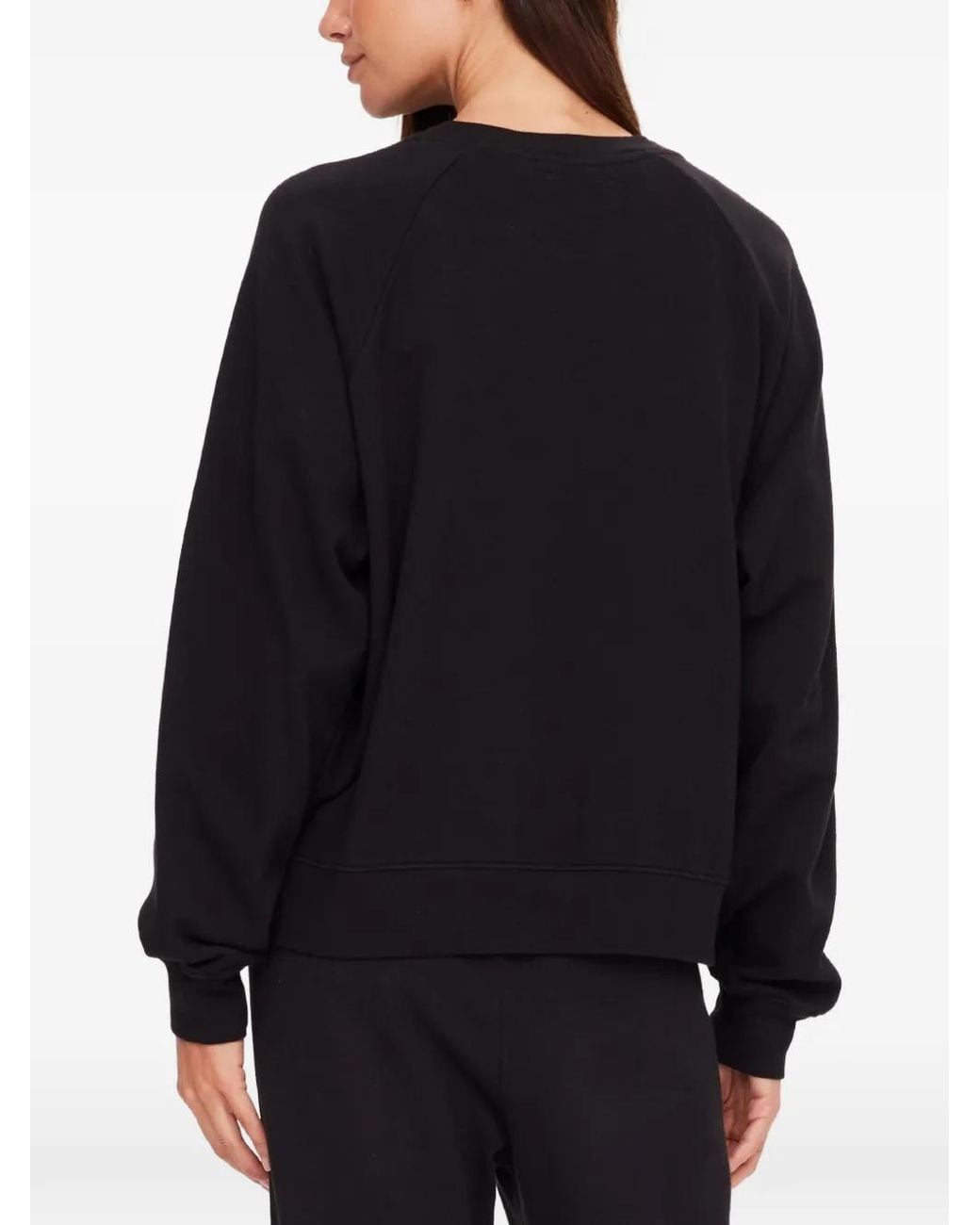 The Upside Black Lennox Raglan Crew-Neck Sweater