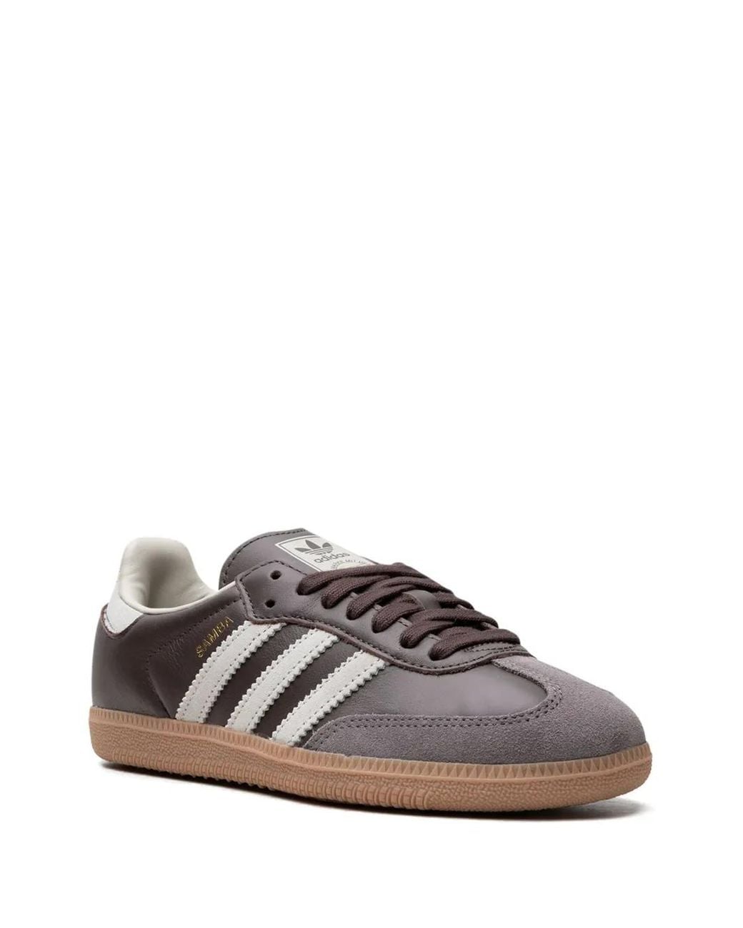 Adidas Brown Samba Og Stripe Sneakers for men