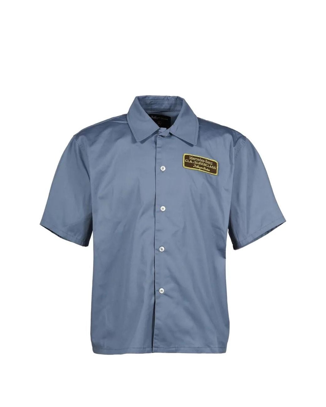 Kidsuper Blue X Mercedes-Benz Chemise Brodée for men