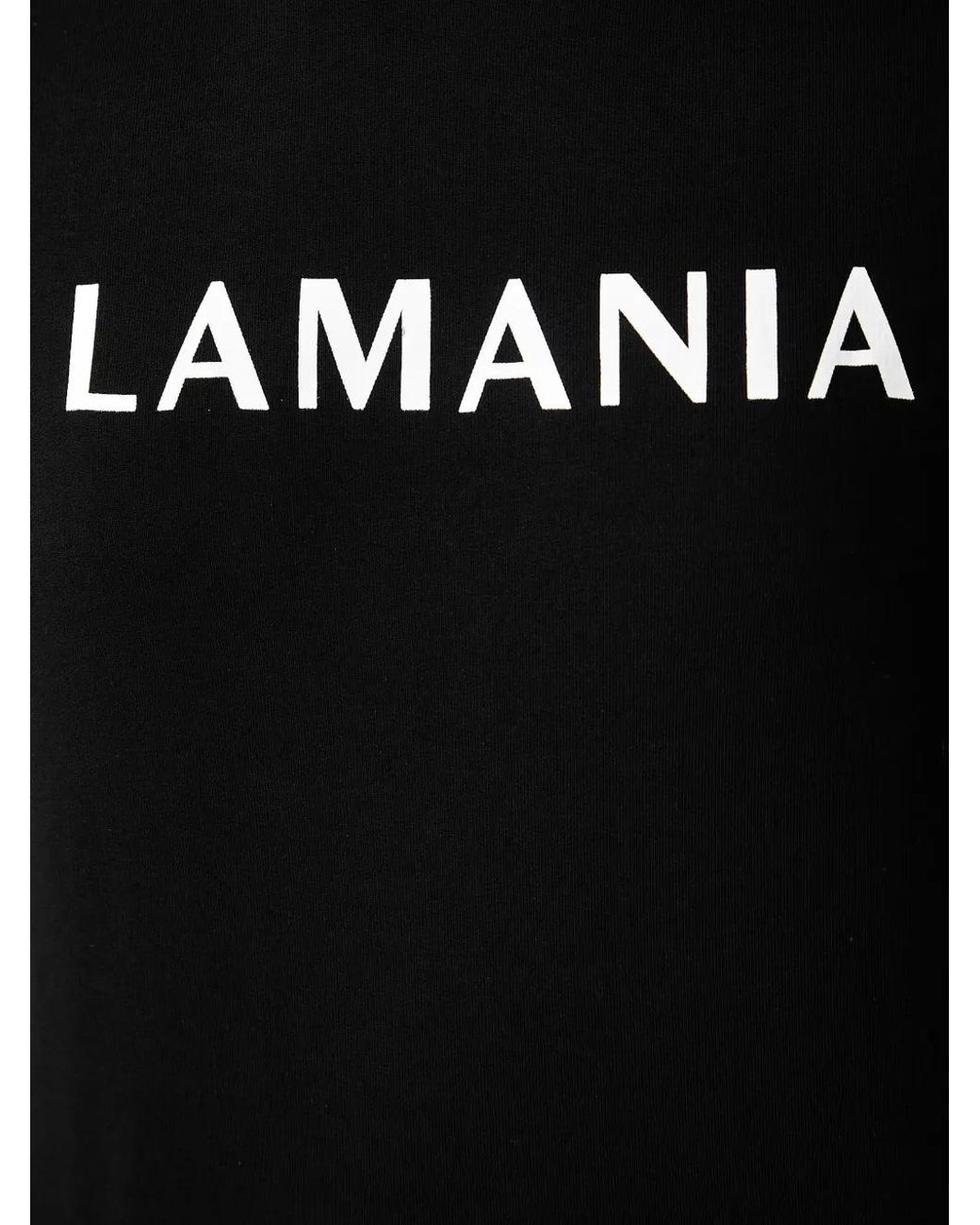 La Mania Black Every Logo-Print Hoodie