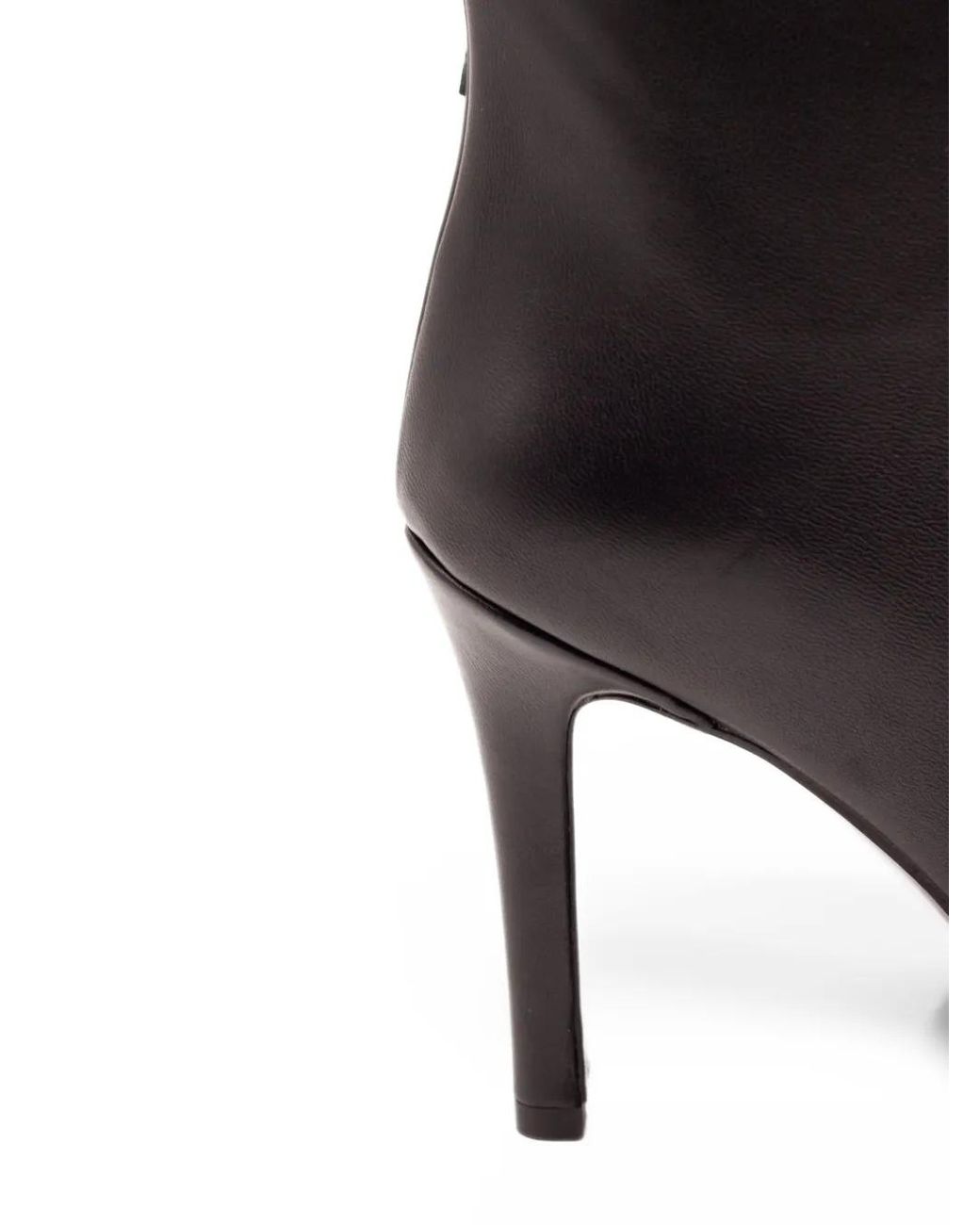 Francesco Russo Black Pointed-Toe Knee-High Boots
