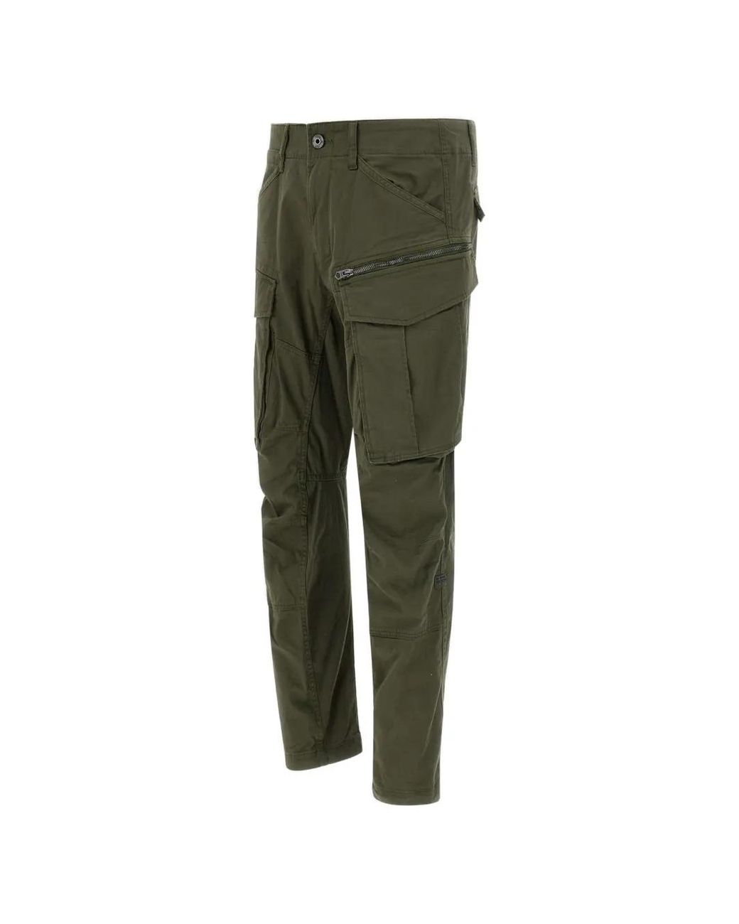 G-Star Green Rovic Zip 3D Tapered Trousers for men