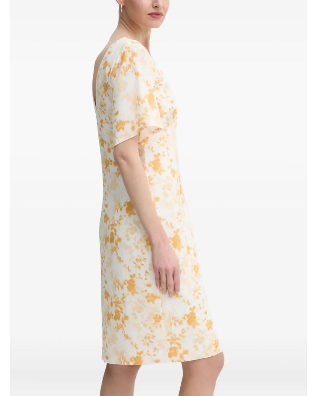 Day Birger et Mikkelsen Natural V-Neck Floral Mini Dress