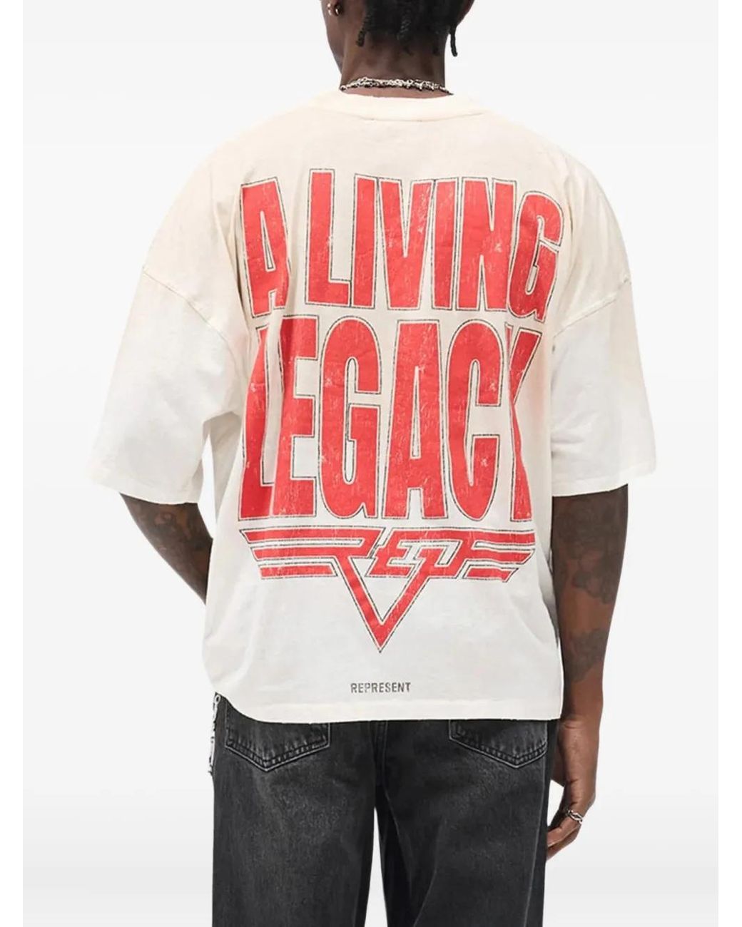 Represent White Living Legacy T-Shirt for men