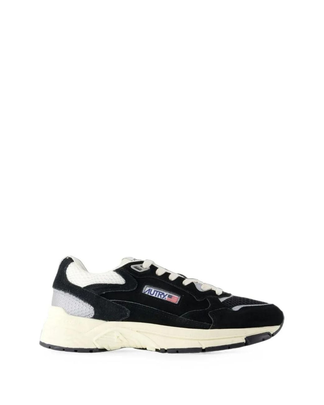 Autry Black Hyperway Panelled Sneakers