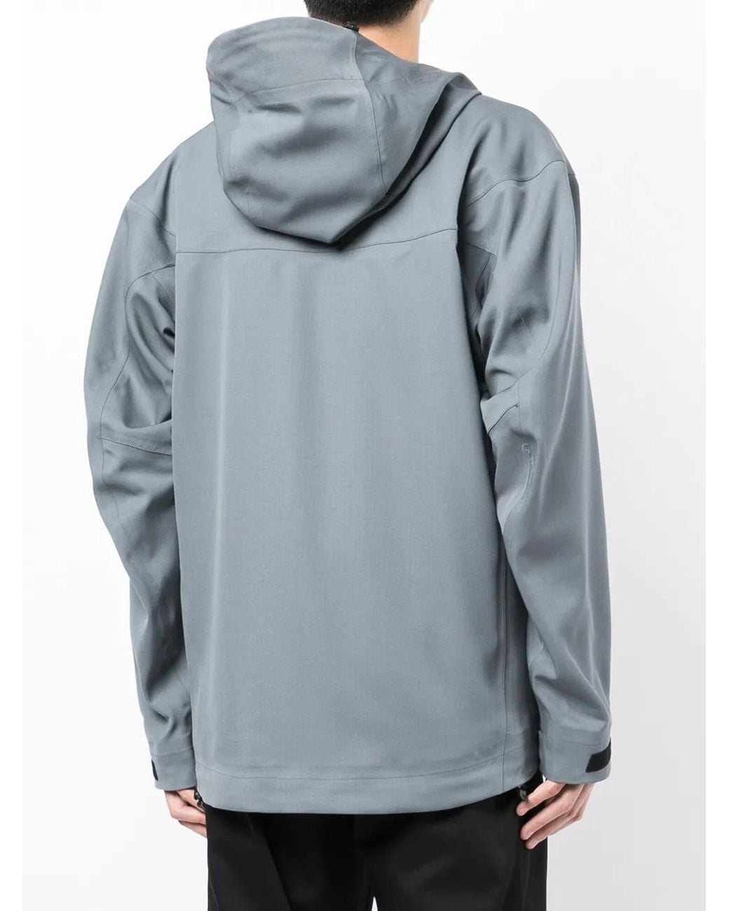 GR10K Blue Wool Zip-Up Jacket for men