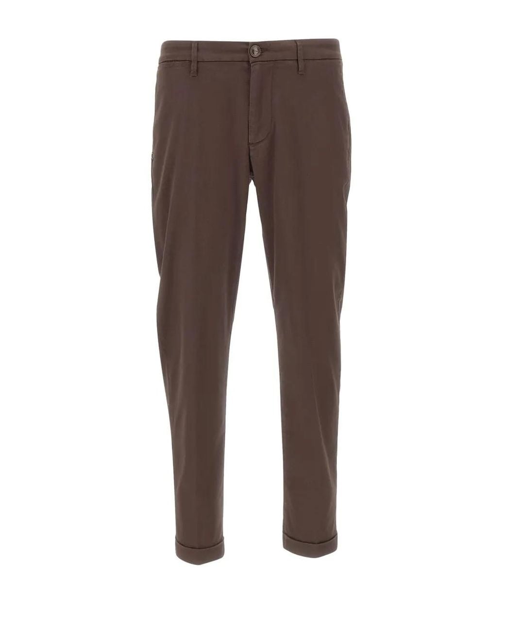 Re-hash Brown Mucha Slim-Fit Chinos for men