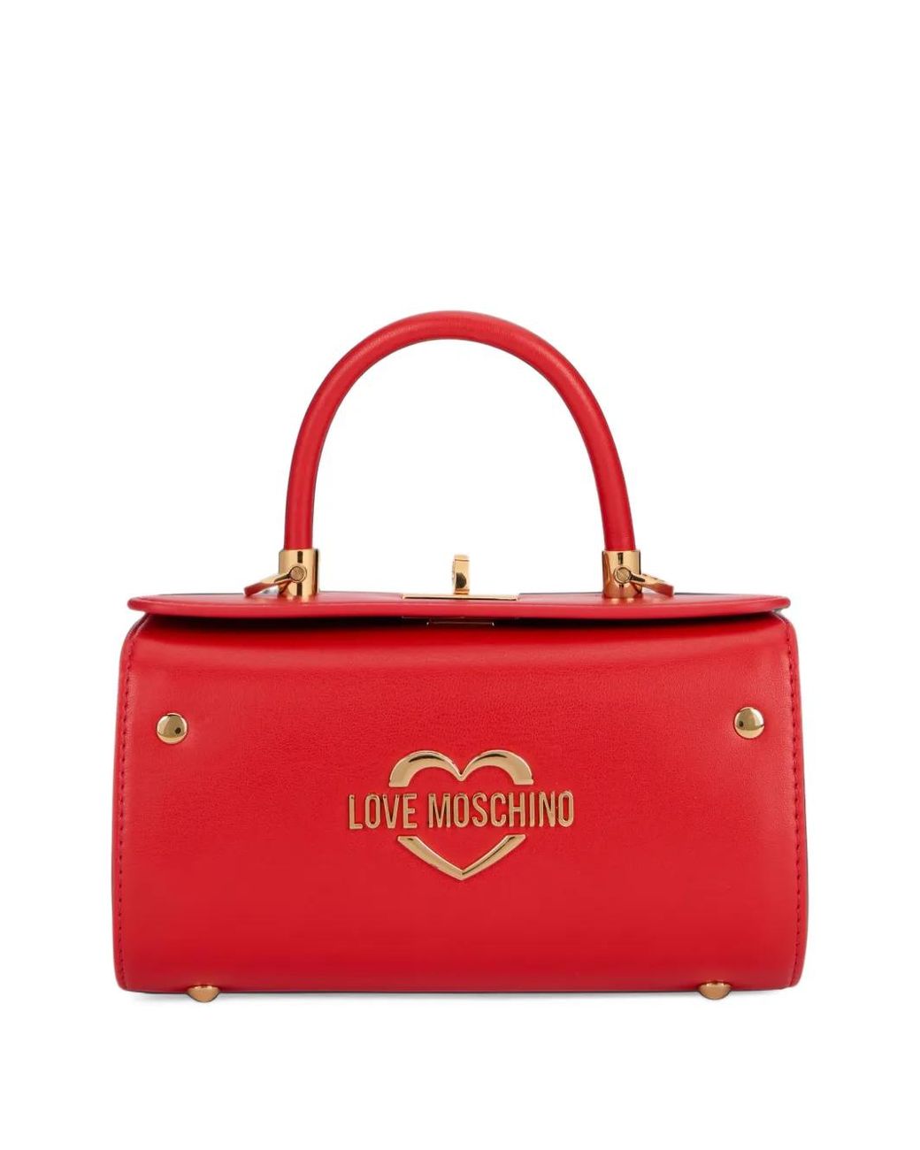 Love Moschino Red Heart-Motif Top-Handle Tote Bag