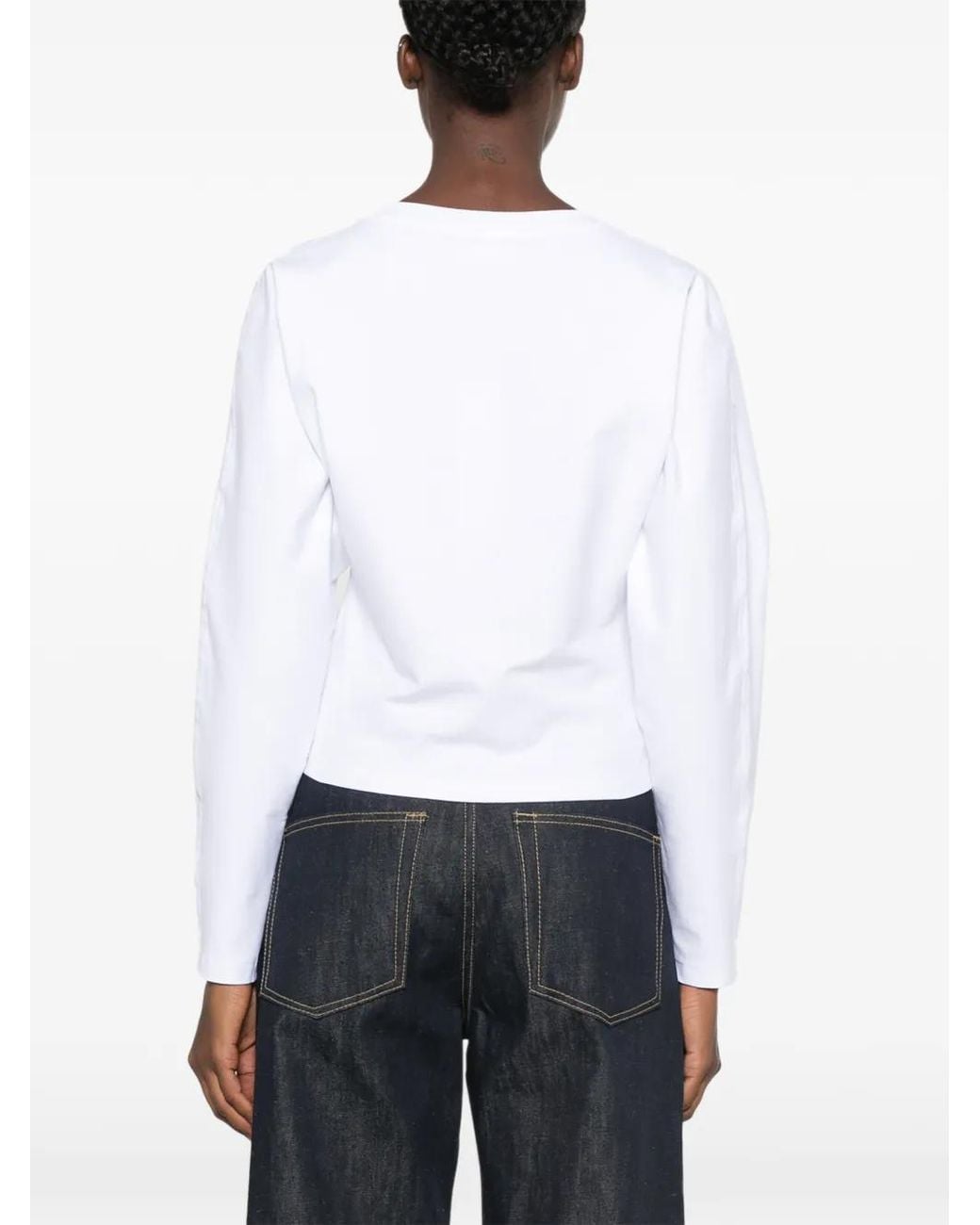 Ganni White Blouse