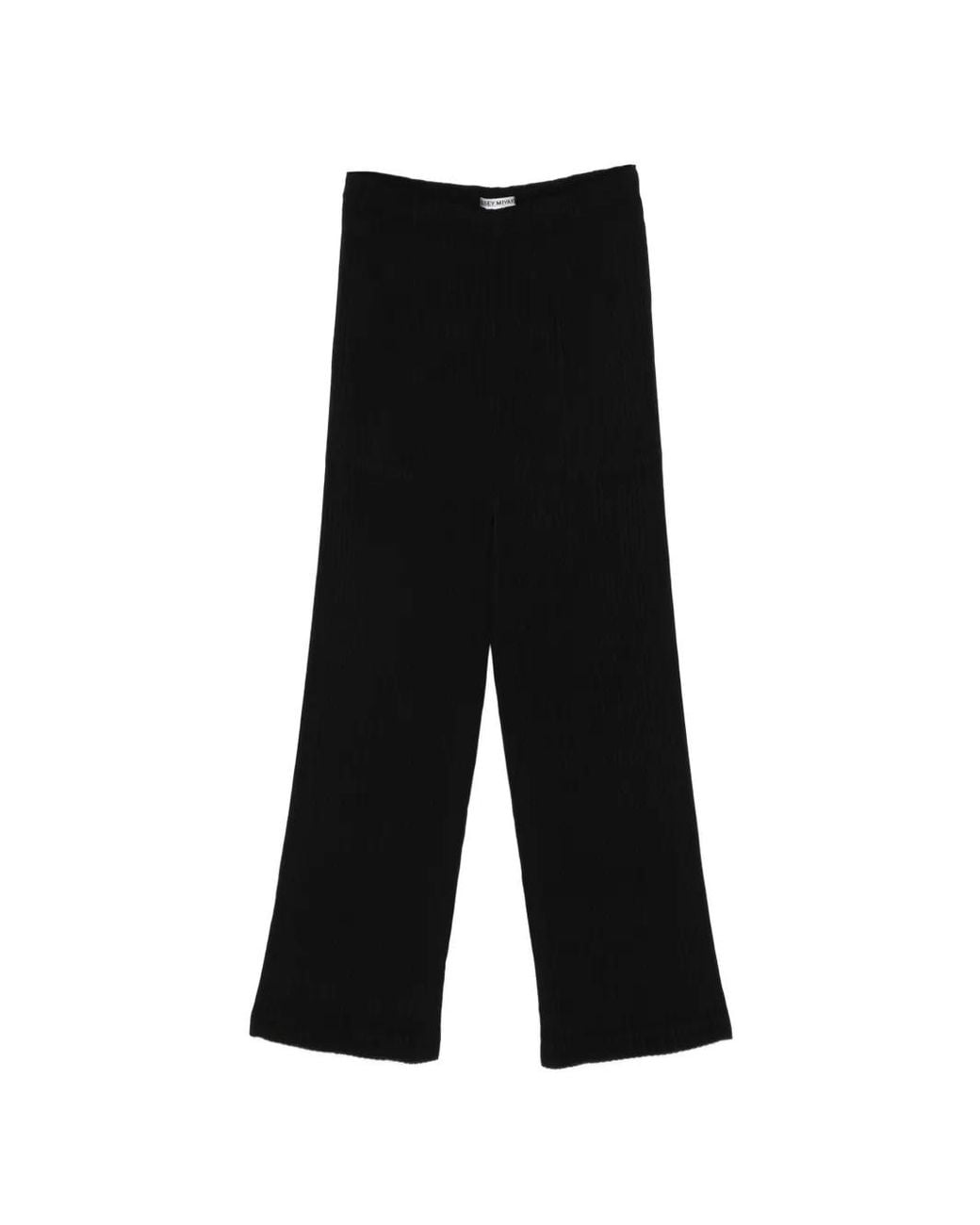 Issey Miyake Black Ribbed Trousers