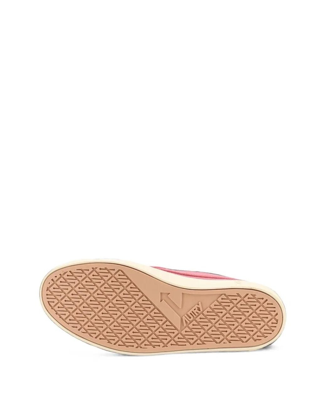 Autry Pink Windscape Suede Sneakers