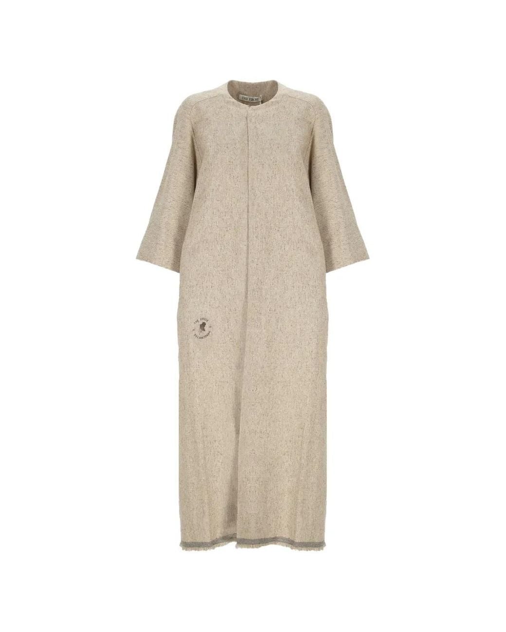 The Erose Natural Archaic Tassel-Detail Coat
