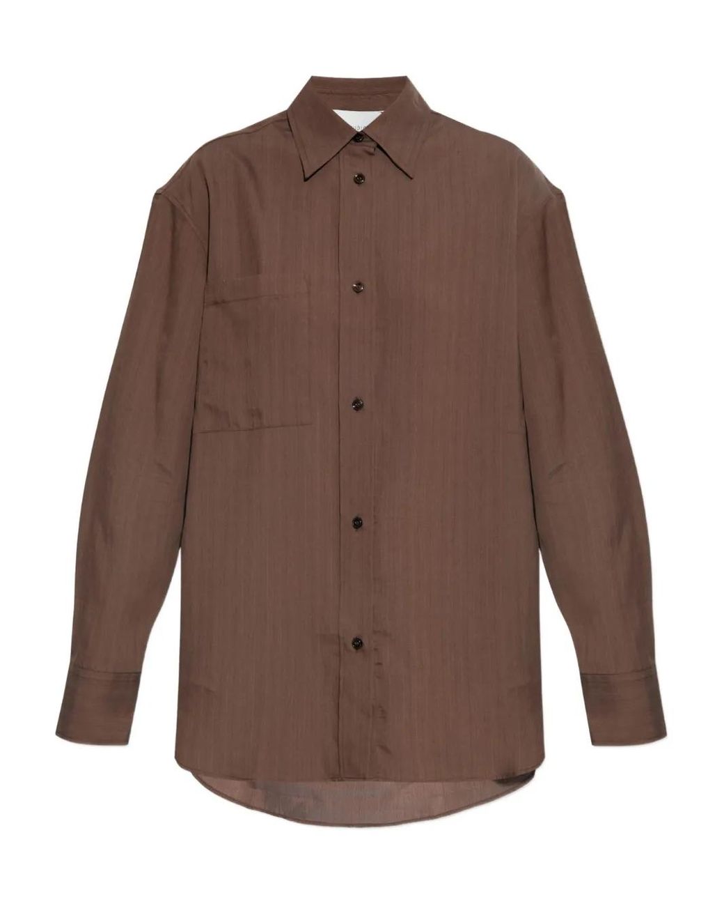 Studio Nicholson Leto Gestreepte Blouse in het Brown