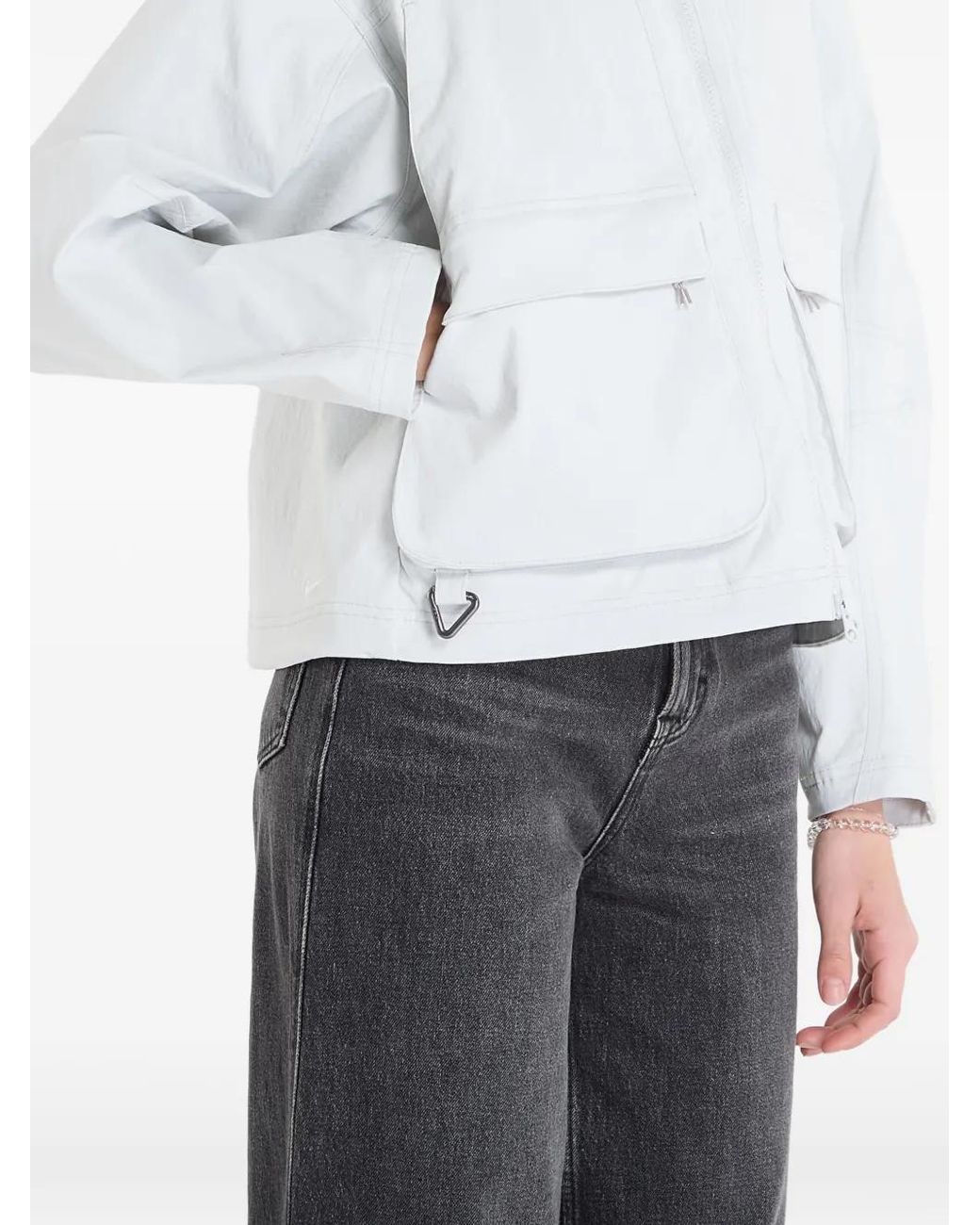 Nike White Veste Bomber Acg