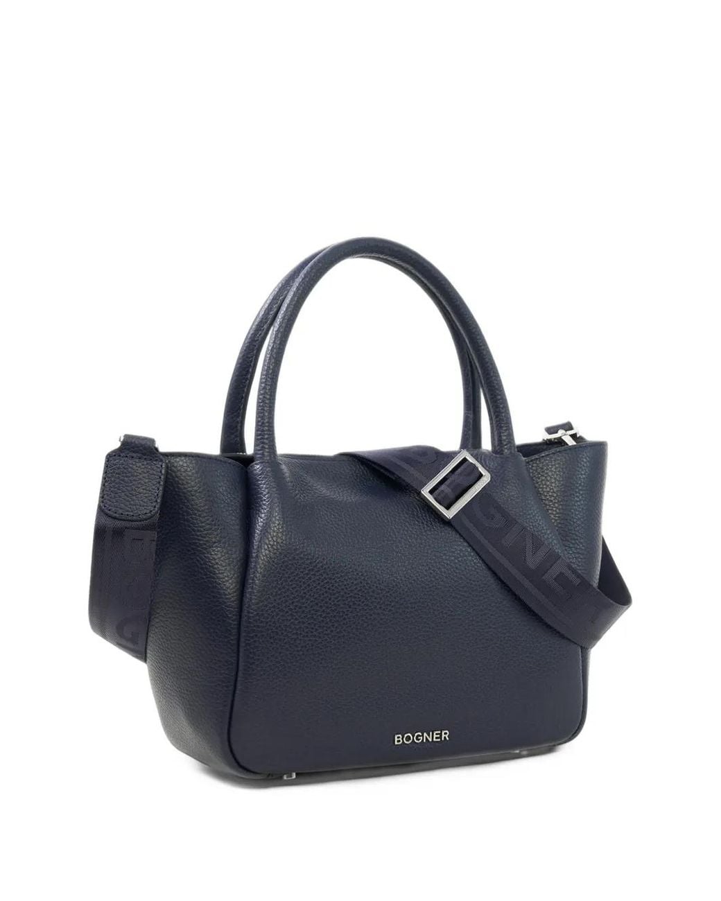 Bogner Blue Wallis Raja Leather Tote Bag