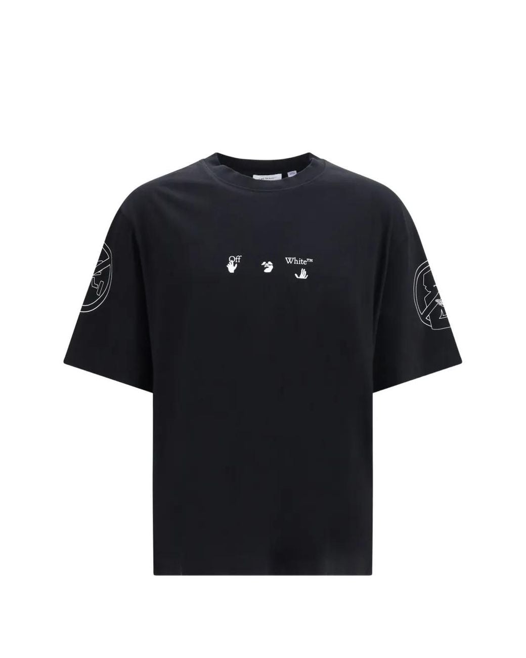 Off-White c/o Virgil Abloh Blue T-Shirt À Logo Imprimé for men