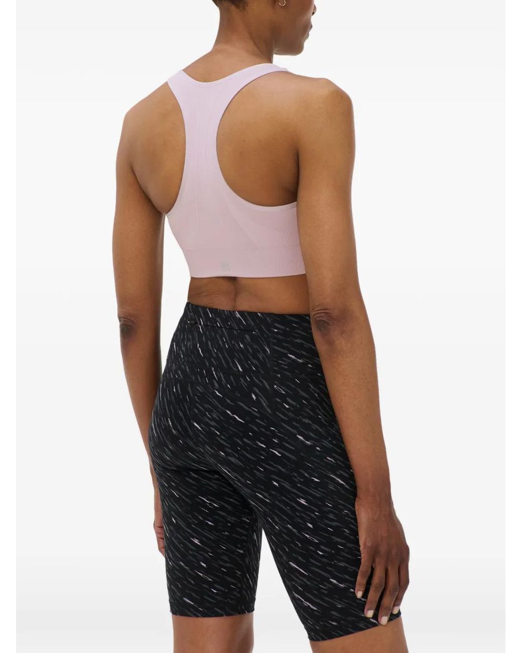 Sweaty Betty Pink Stamina Ribbed Racerback Sports Bra