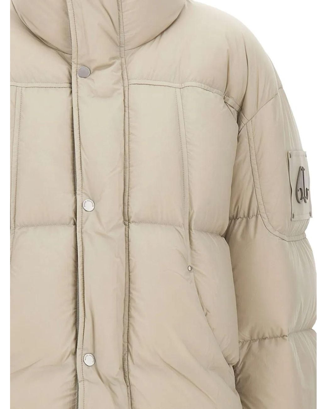 Moose Knuckles Natural Logo-Appliqué Padded Jacket