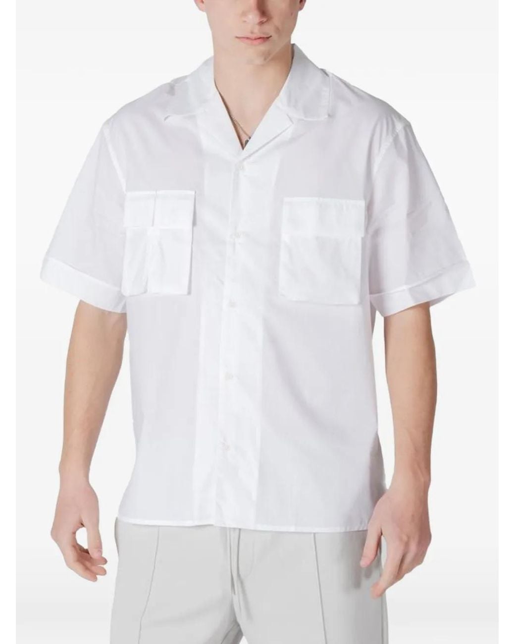 Antony Morato White Chemise À Poche Poitrine for men