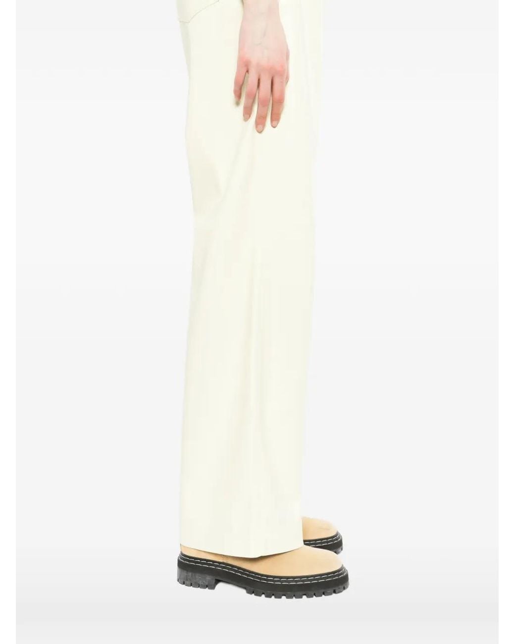 Nanushka White Calie Trousers