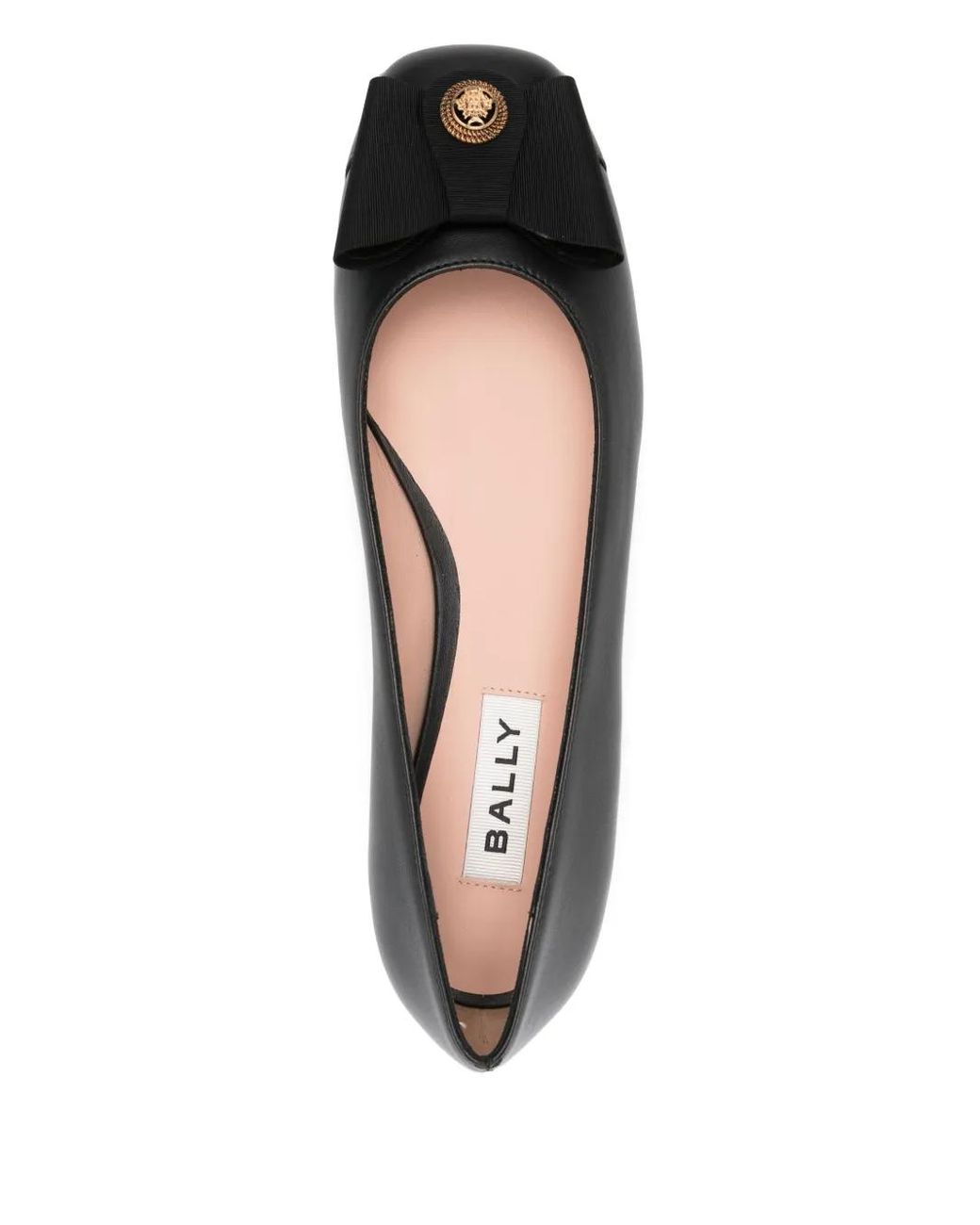 Bally Black B-Bow Ballet Flats