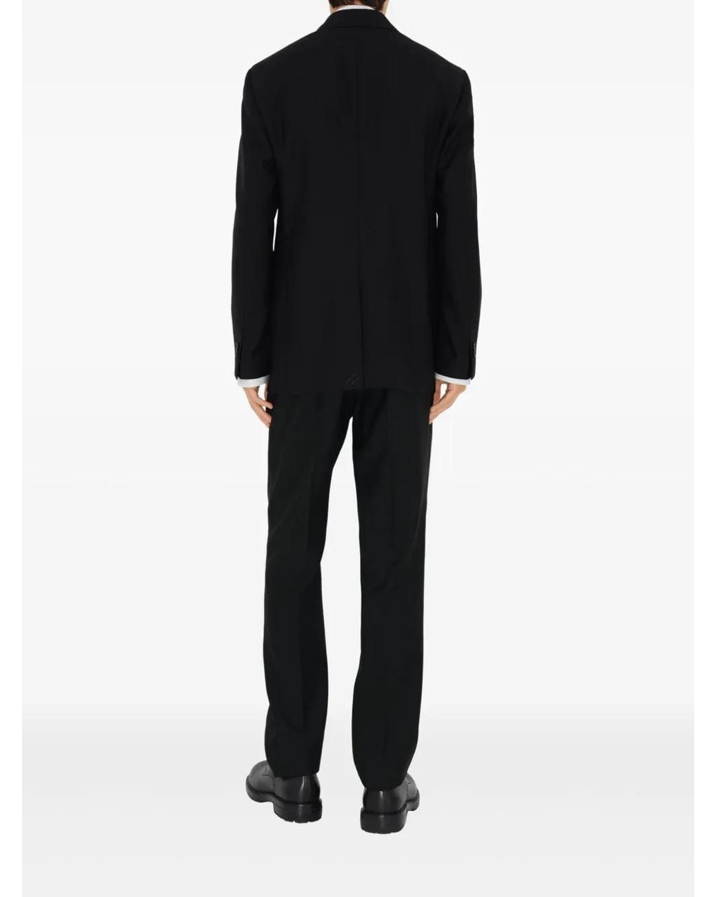 Burberry Black Wool Tailored Trousers for men