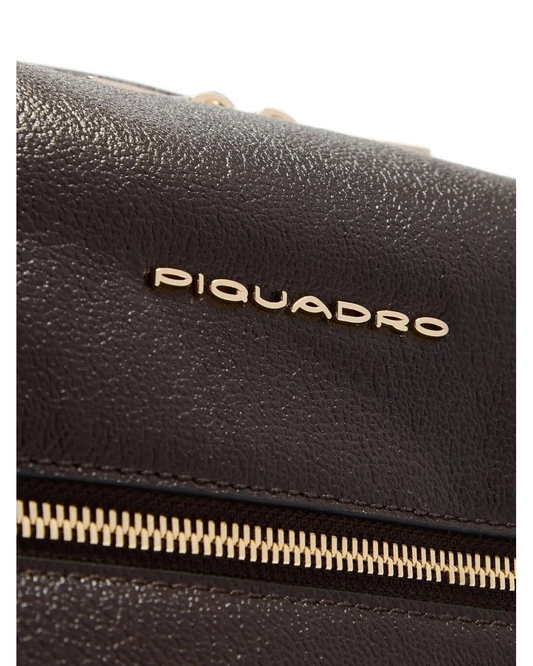 Piquadro Black 14' Patricia Logo-Lettering Laptop Bag