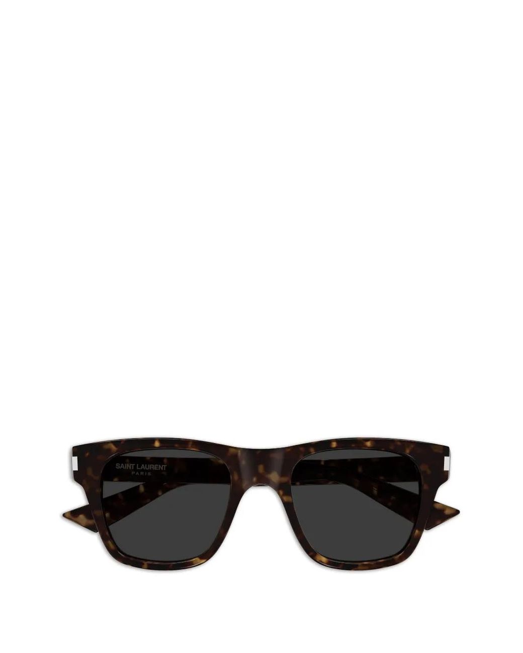 Saint Laurent Black Tortoiseshell-Effect Square-Frame Sunglasses for men