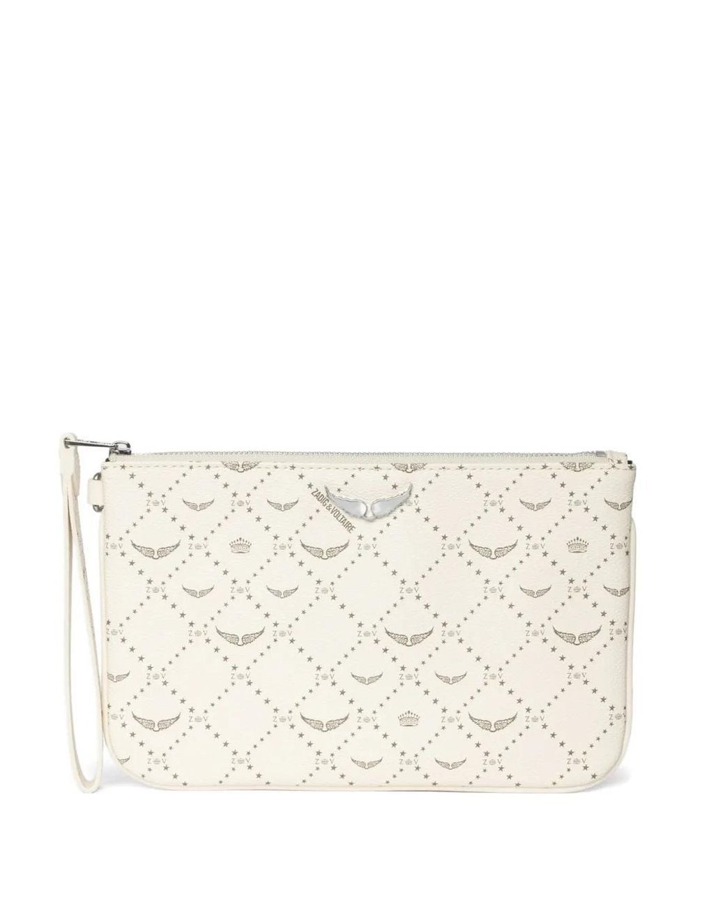 Zadig & Voltaire Natural Z Pouch Monogram Pouch