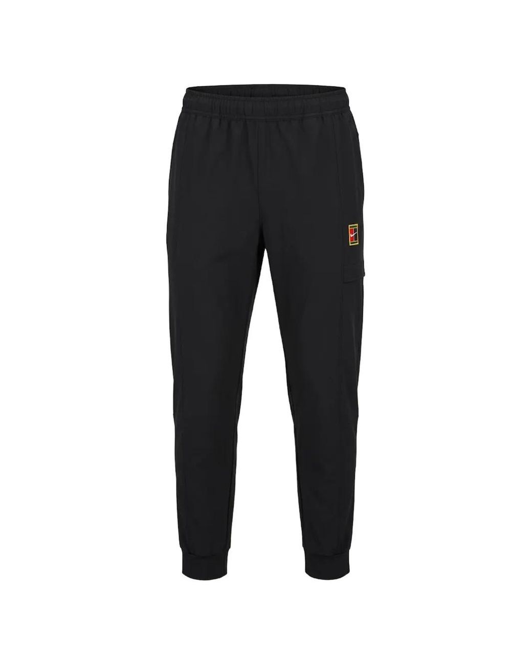 Nike Black Logo-Patch Performance Track Pants for men