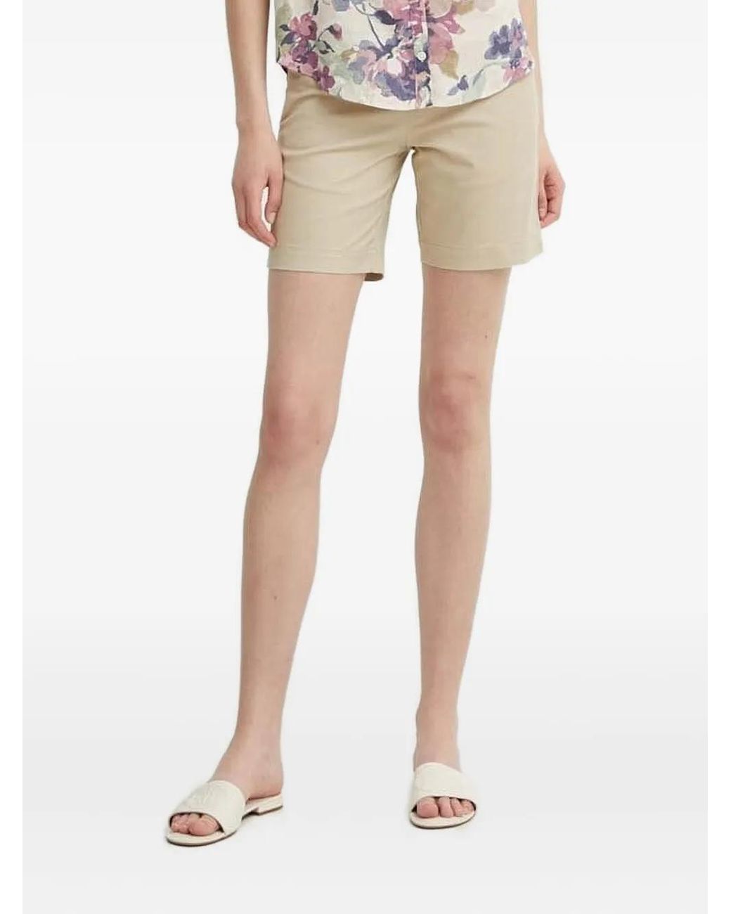 Gant Natural Flat-Front Tailored Shorts