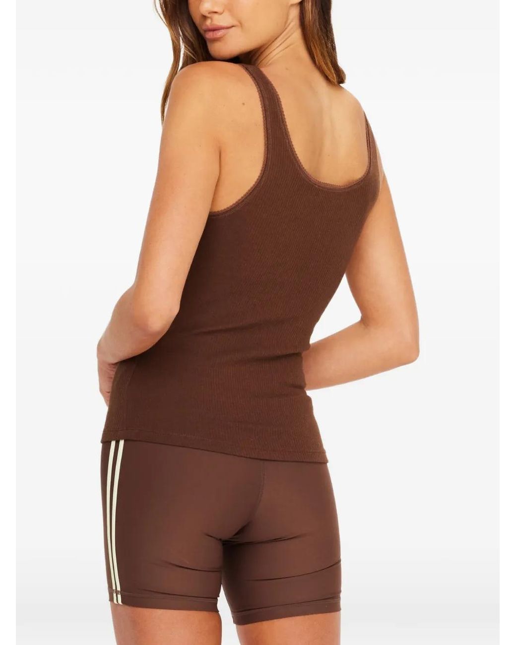 The Upside Brown Del Rey Pointelle Tank Top