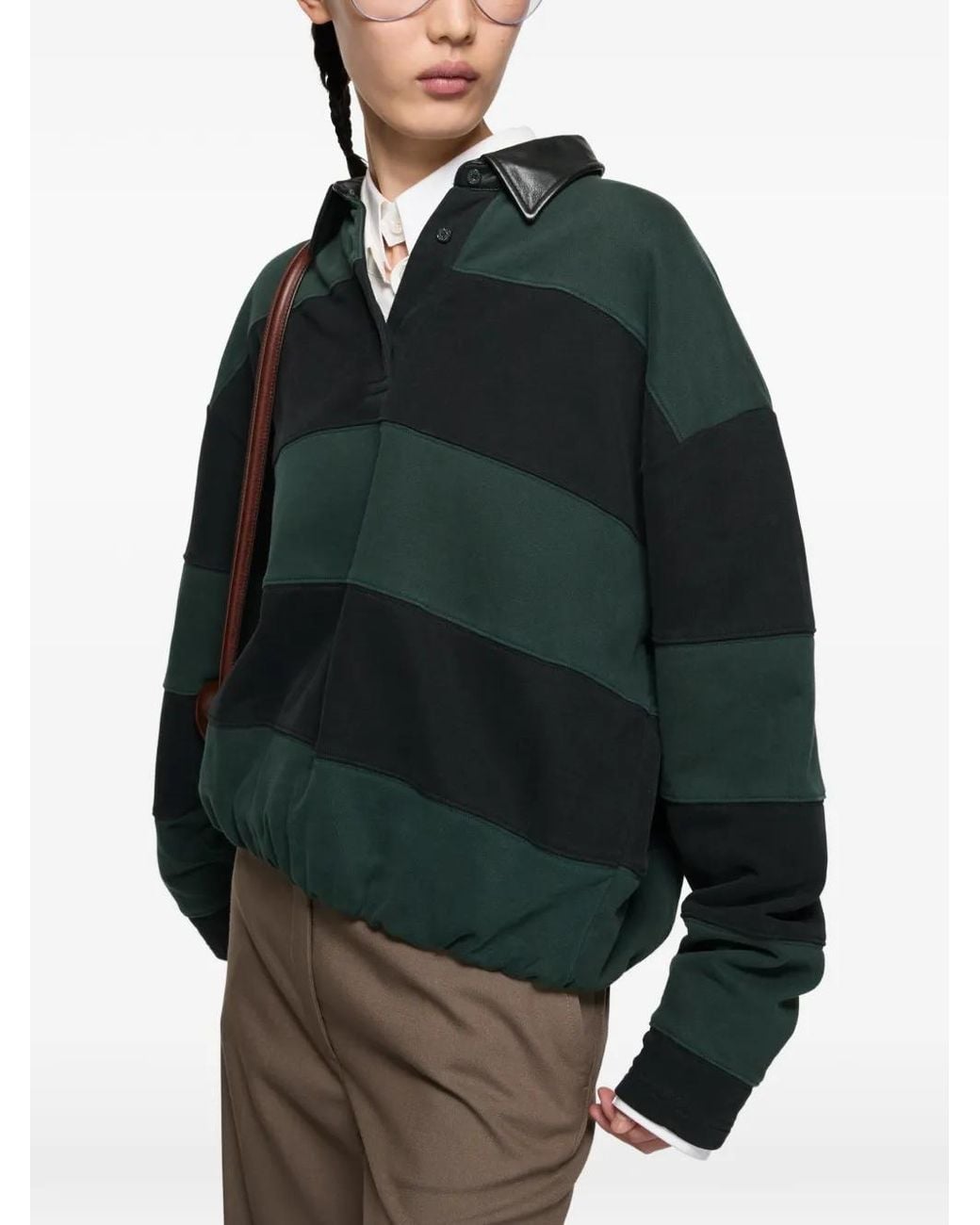 Polo A Rayas Acne de color Green