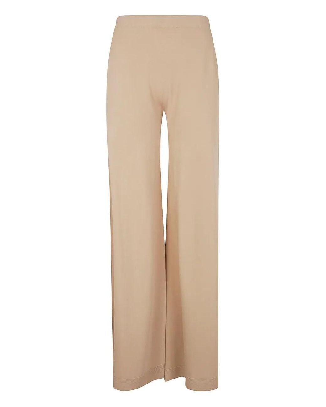 D.exterior Natural Wide-Leg Trousers