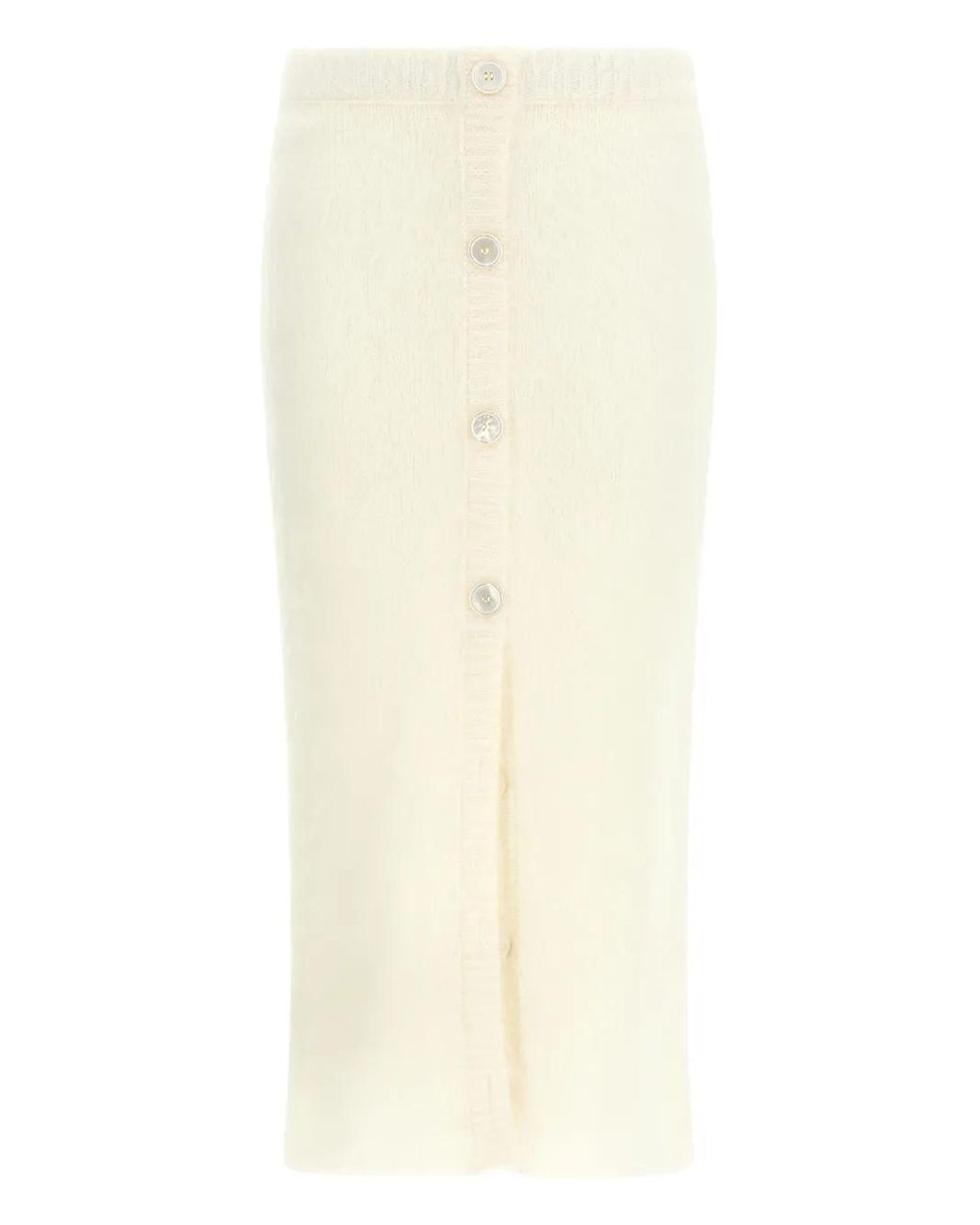 Alessandra Rich Natural Carded Mohair' Skirt
