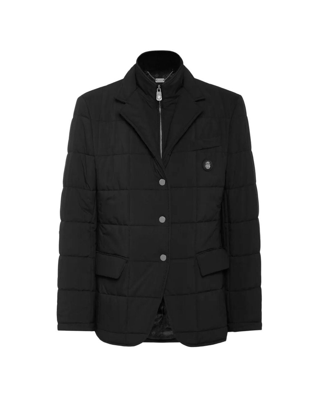 Billionaire Black Logo-Patch Blazer for men