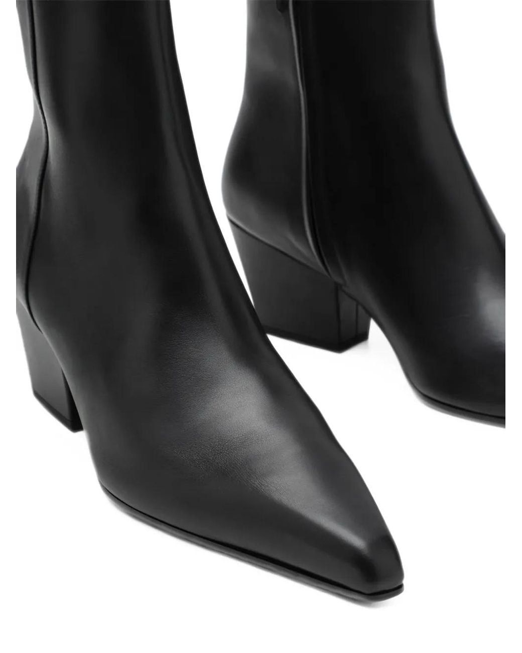 Paris Texas Black Jane Leather Ankle Boots
