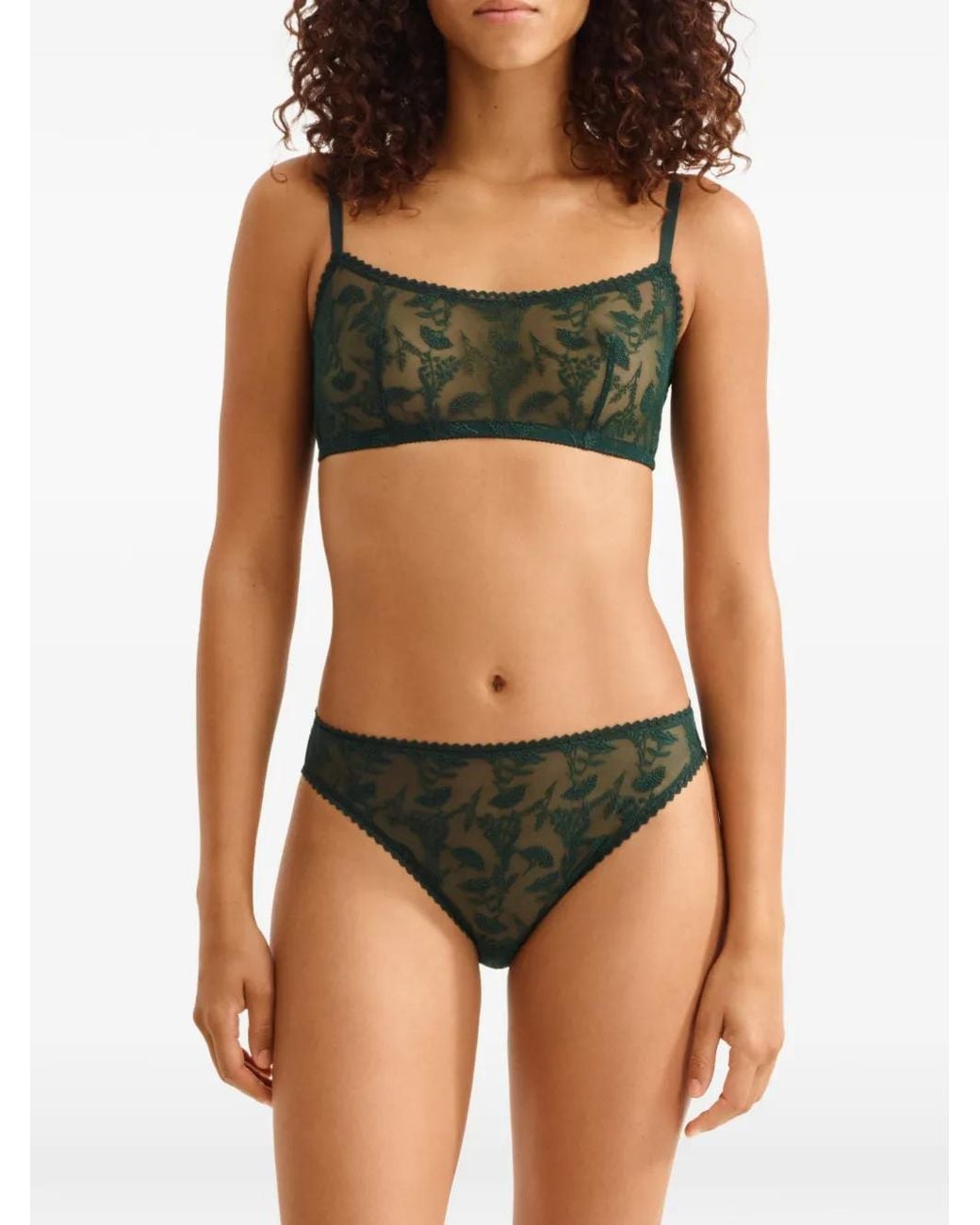 Eres Gray Brin Crop Top Bra